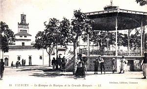 1535- Tlemcen - Le Kiosque a musique et la Grande Mosquee